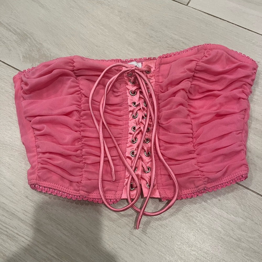 Pink princess polly tube top